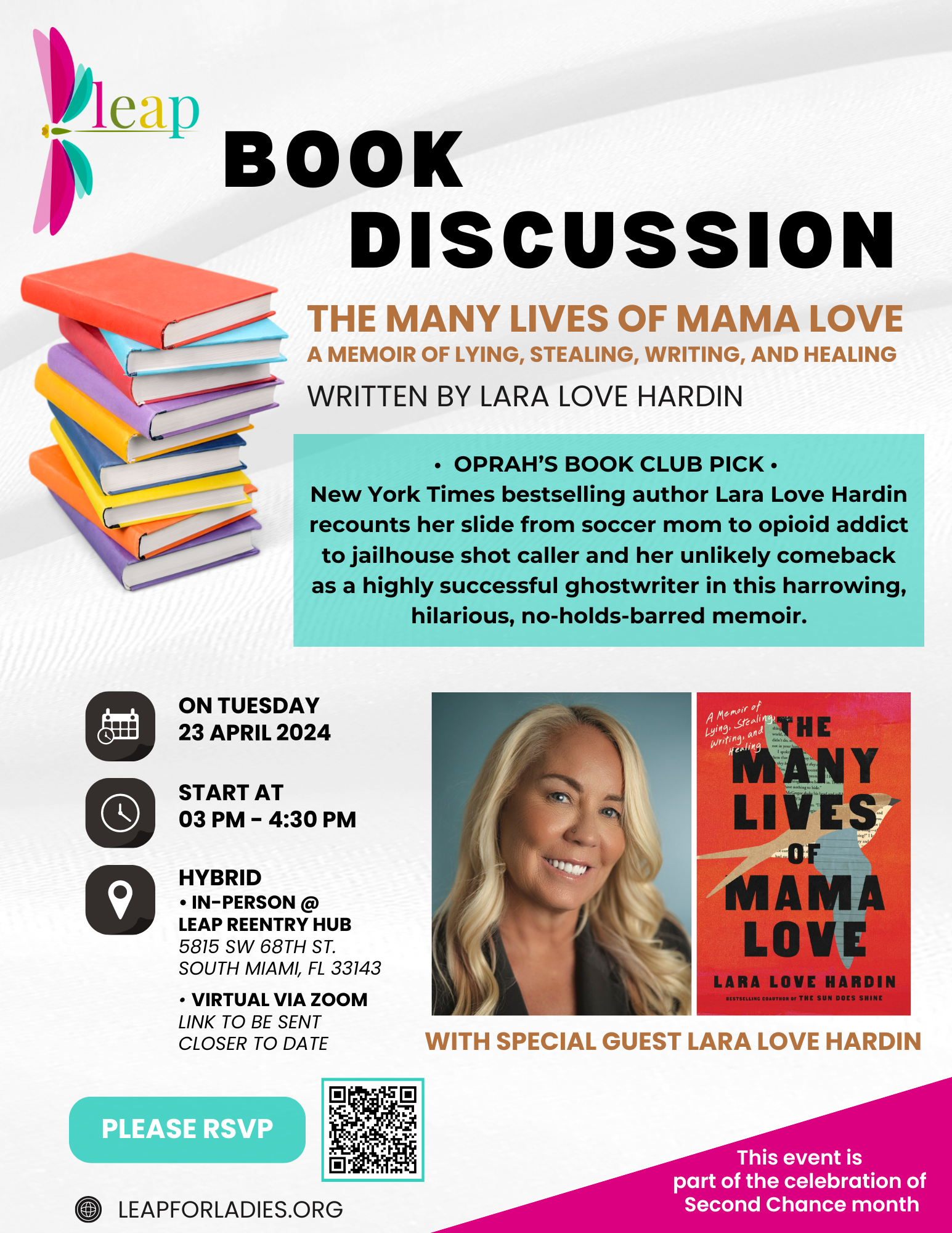 Book Discussion - The Many Lives of Mama Love @ Hybrid: LEAP Women's Reentry Hub & Zoom