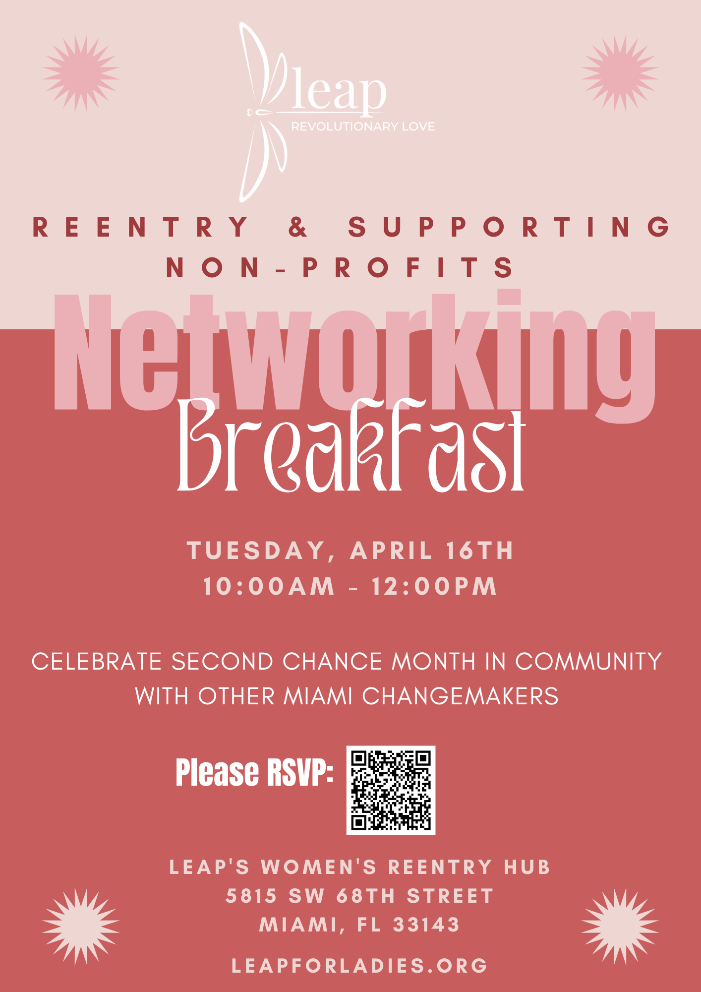LEAP Networking Breakfast @ LEAP Women's Reentry Hub